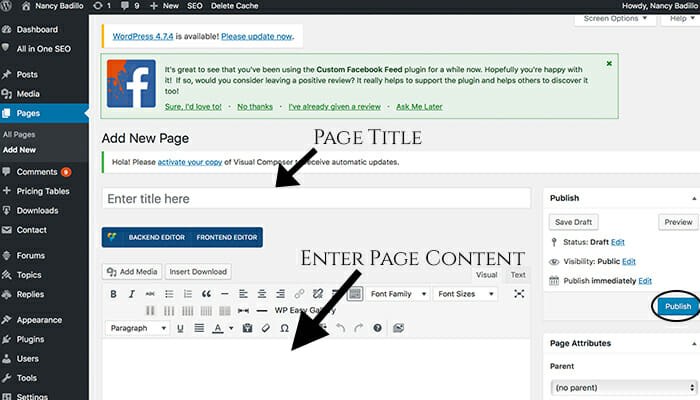 how-to-add-pages-to-wordpress