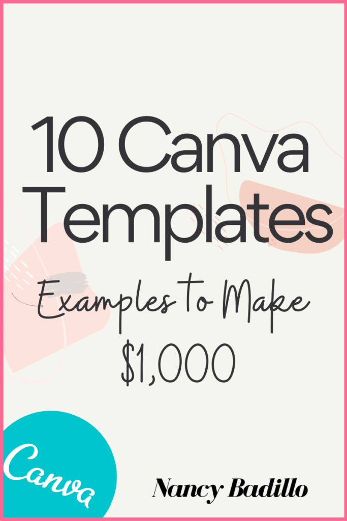 Canva Templates To Sell Online Nancy Badillo