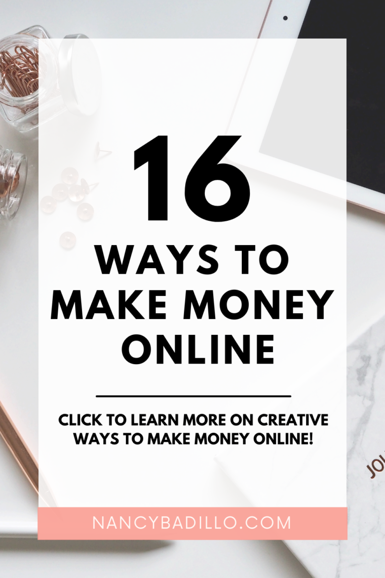 16 WAYS TO MAKE MONEY ONLINE