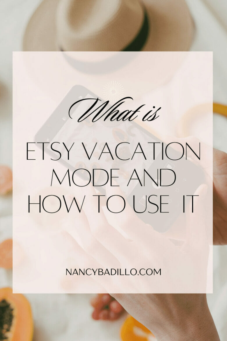 etsy vacation mode